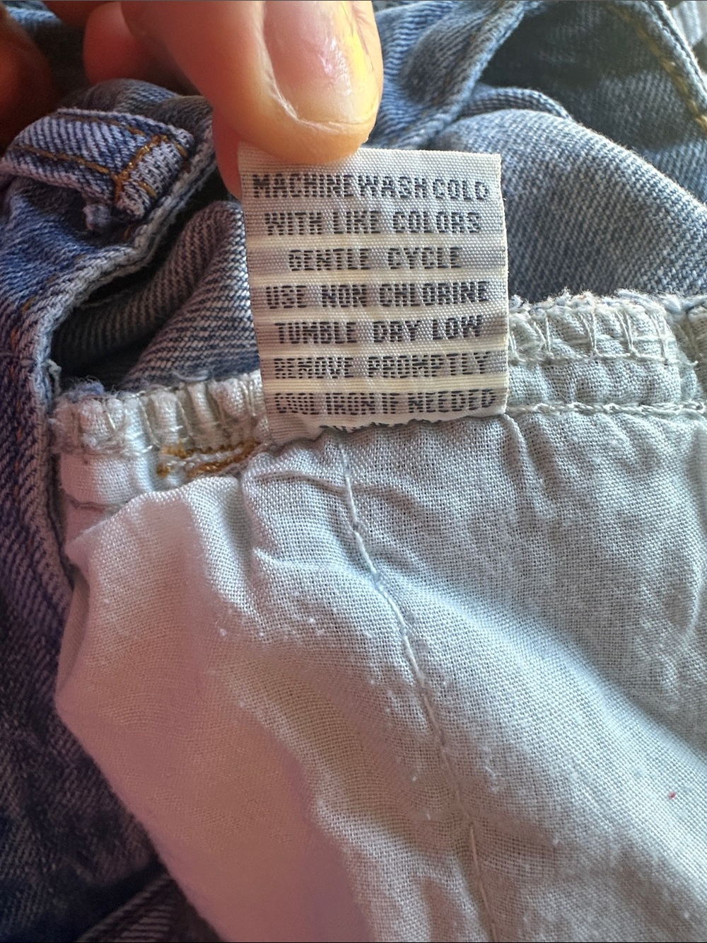 Angel Kiss Light Blue Denim Cargo Skirt Size 3/26 - Picture 10 of 14